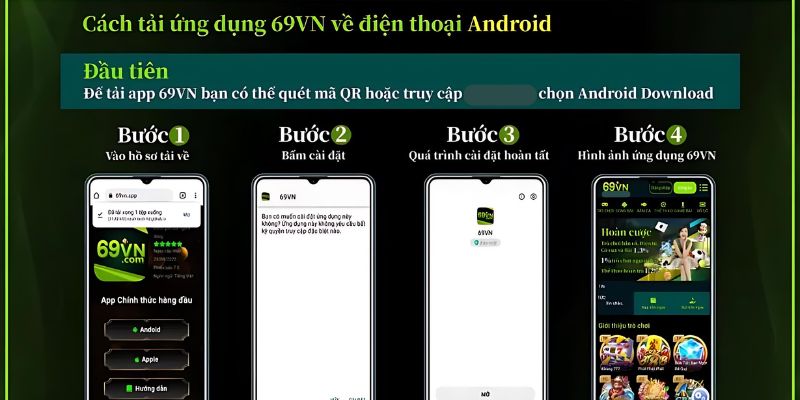 Hướng dẫn tải app 69VN trên Android